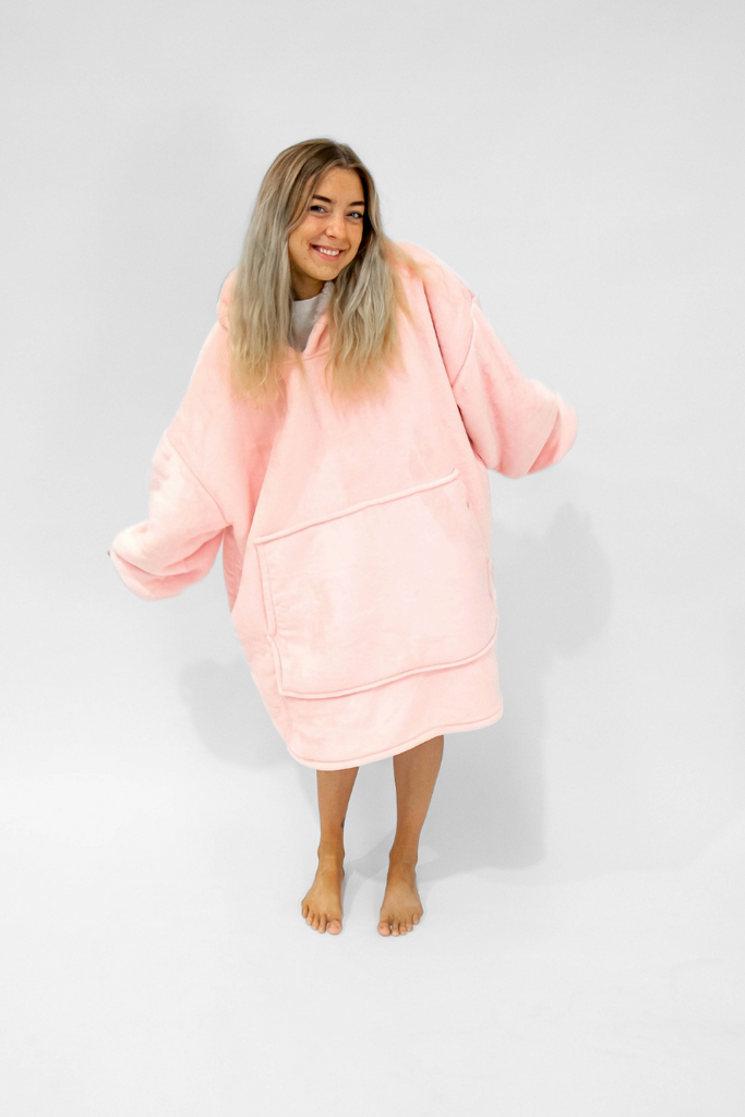 Pretty in Pink |  Classic Baby Pink Blanket Hoodie